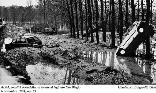 L'alluvione ad Alba. Foto Bulgarelli - Gfa