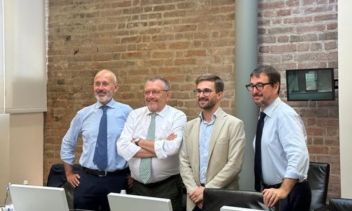 Da sinistra Stra, Cornaglia, Gatto e Cazzullo Da sinistra Stra, Cornaglia, Gatto e Cazzullo