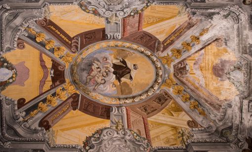 La volta della cappella del Vescovado (Foto Vacchetto)