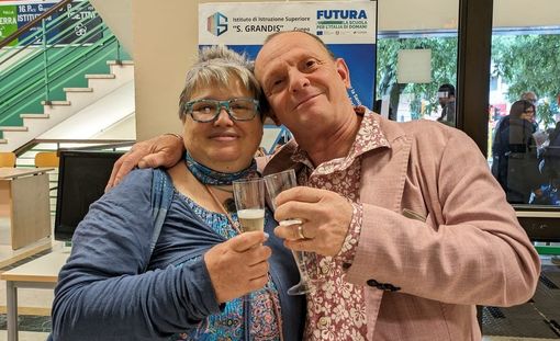 Massimo Brandino con la moglie Manuela Pedrazzi