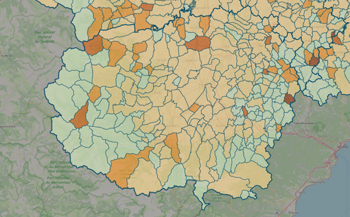 LA MAPPA DEL 28 FEBBRAIO - IN MARRONE SCURO I CENTRI CON INDICE SUPERIORE A 18 CONTAGI OGNI 1.000 ABITANTI LA MAPPA DEL 28 FEBBRAIO - IN MARRONE SCURO I CENTRI CON INDICE SUPERIORE A 18 CONTAGI OGNI 1.000 ABITANTI