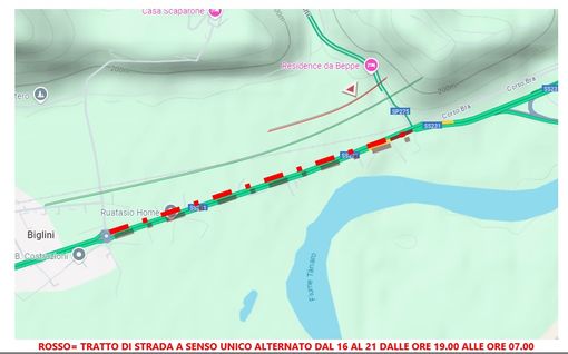 Una settimana di senso unico alternato in zona Piana Biglini ad Alba