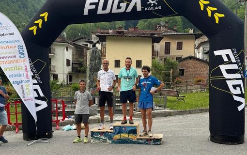 Il podio maschile - foto sito fidal piemonte