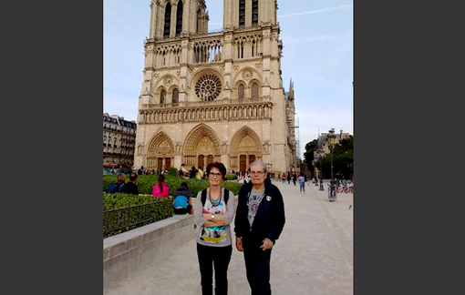 Stefano Borello con la moglie Rita in occasione degli 80 anni