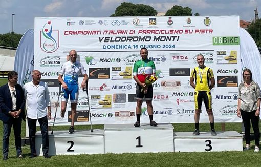 Paraciclismo: il cuneese Danilo Di Vincenzo sul podio ai campionati italiani