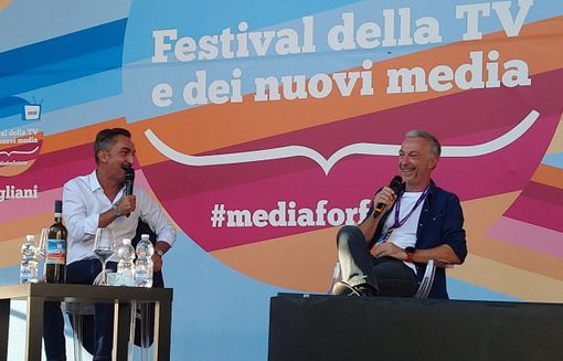 Linus e Nicola Savino al Festival della Tv di Dogliani Linus e Nicola Savino al Festival della Tv di Dogliani
