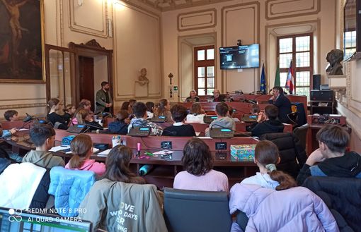 Carlin Petrini al consiglio comunale dei Ragazzi di Bra