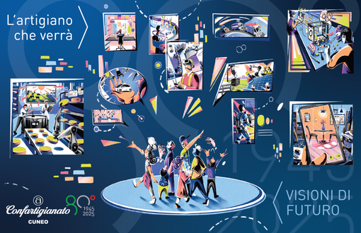 “L’artigianato che verrà”, il tema dell'opera donata ai sindaci dei comuni che corrispondono alle dodici zone di Confartigianato Cuneo