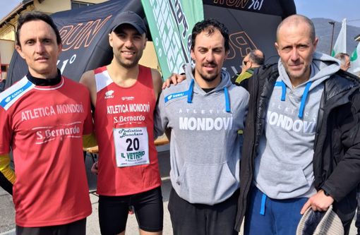 Nella foto: Boggione, Canavese, Mondino e Di Bartolome alla 47ª edizione del Trofeo Ana a Busca