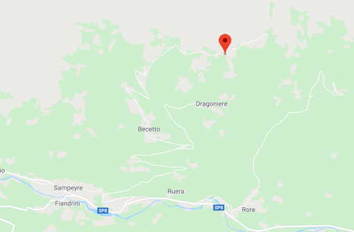 L'epicentro del sisma