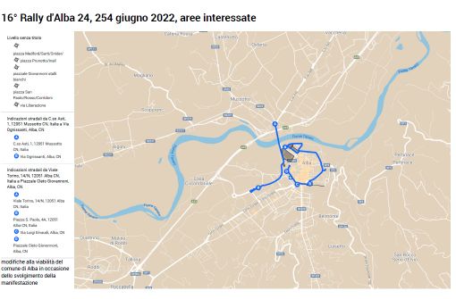 Le zone della città interessate alle modifiche