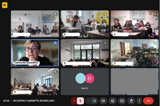 Giornata della Legalità, gli studenti dell'Istituto Comprensivo di Govone a colloquio con Fiammetta Borsellino