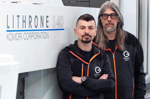 La Graph Art di Manta inaugura la nuova macchina da stampa Komori Lithrone S40 La Graph Art di Manta inaugura la nuova macchina da stampa Komori Lithrone S40