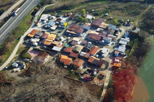 L'area del campo Pinot Gallizio, in una veduta d'archivio