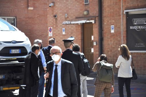 Il sopralluogo dei periti del 5 maggio scorso