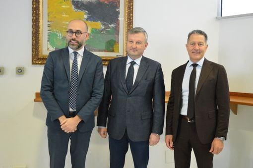 I tre presidenti, da sinistra: Luca Robaldo, Ezio Raviola e Mauro Gola