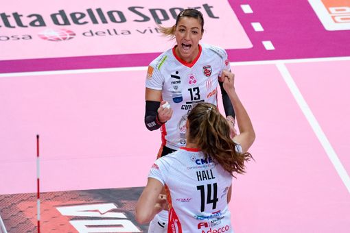 Noemi Signorile, fredda e lucida, insieme con Greta Szakmary è stata il collante di Cuneo nella vittoria con Perugia (Foto: danilo Ninotto)