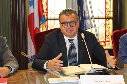 Daniele Sobrero in Consiglio comunale di Alba Daniele Sobrero in Consiglio comunale di Alba