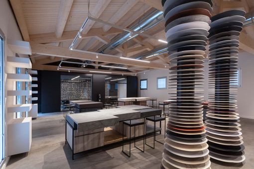 Lo showroom di Arpa Industriale Lo showroom di Arpa Industriale