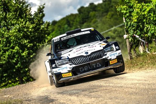 Nikolay Gryazin e Konstantin Aleksandrov vincitori Rally di Alba 2022 (foto LUCA RIVA/RALLY DI ALBA)