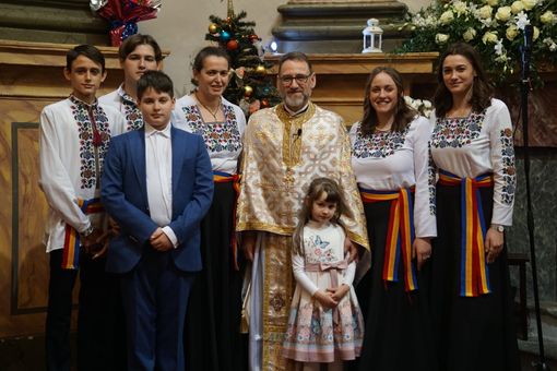 Padre Catalin Zaharie con la sua famiglia