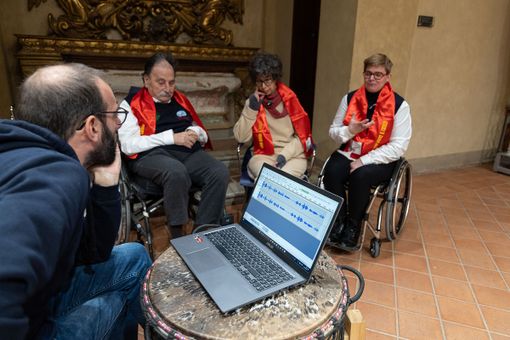 La registrazione del podcast La registrazione del podcast