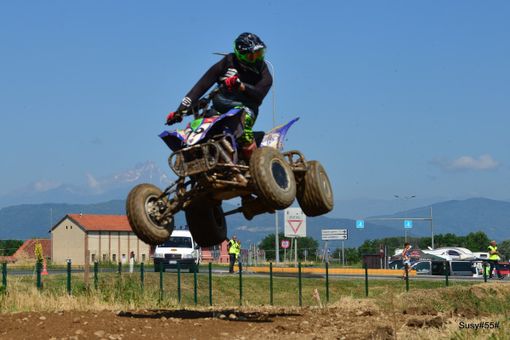 Dalmasso sul podio a Centallo: terzo posto per il pilota rossanese nella prova Motornext Quad