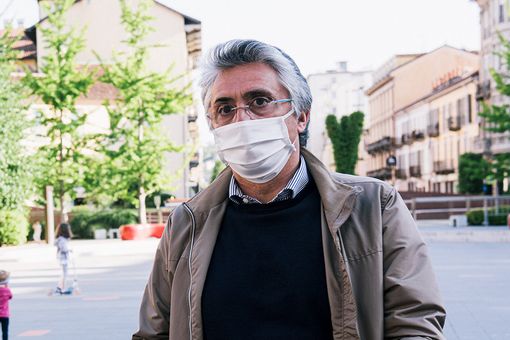 Il sindaco albese Carlo Bo (foto di Barbara Guazzone)