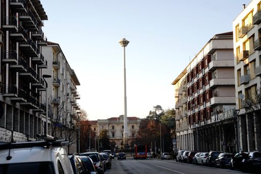 Cuneo, “Luci d’Arte su Corso Giolitti” - Pittori all’opera dal vivo