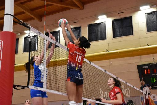 Leah Hardeman in azione contro Sassuolo (foto Marianna Bertoni)