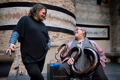 In foto Nataša Mirković e Michel Godard In foto Nataša Mirković e Michel Godard