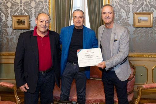 Il campione italiano della pesca alla mosca Domenico Taricco in Consiglio Regionale