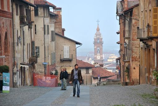 Immagine di archivio del centro storico di Saluzzo