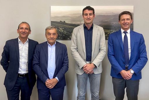 Da sinistra: Marco Scuderi, responsabile Area Marketing del Territorio ACA, il presidente ACA Giuliano Viglione, il presidente nazionale di Federacma Andrea Borio, il direttore ACA Fabrizio Pace