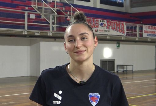 La schiacciatrice del Mondovì Volley Francesca Bosso