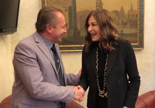 Il capogruppo FdI in Consiglio regionale Paolo Bongioanni con il ministro al Turismo Daniela Santanchè