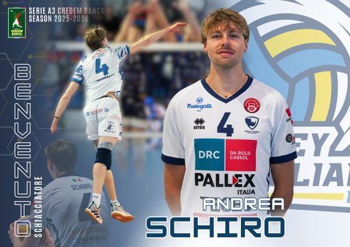 PALLAVOLO / Il Volley Savigliano (A3/M) ingaggia lo schiacciatore vicentino Andrea Schiro PALLAVOLO / Il Volley Savigliano (A3/M) ingaggia lo schiacciatore vicentino Andrea Schiro