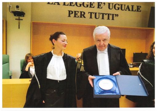 Alcune immagini della cerimonia tenuta presso il tribunale di Asti