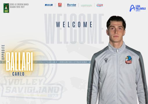 VOLLEY A3M / Savigliano, Carlo Ballari completa il roster
