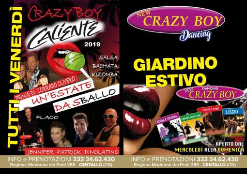 Al via la stagione estiva al Crazy Boy di Centallo!