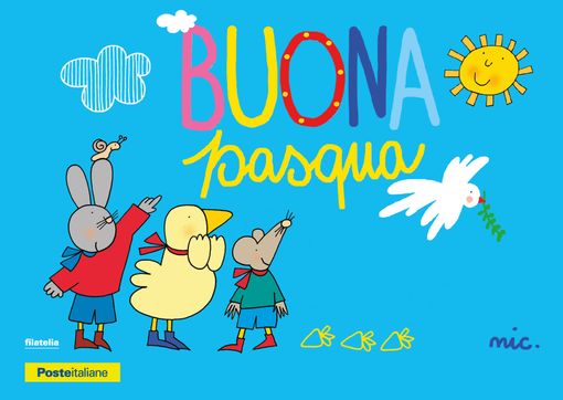 La cartolina di Poste Italiane dedicata alla Pasqua