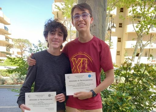 Pietro Milano e Michele Gomba, gli studenti premiati
