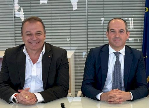 L'assessore regionale Paolo Bongioanni, a sinistra, e il commissario alla Peste Suina Africana commissario straordinario per il contrasto alla Peste Suina Africana, Giovanni Filippini