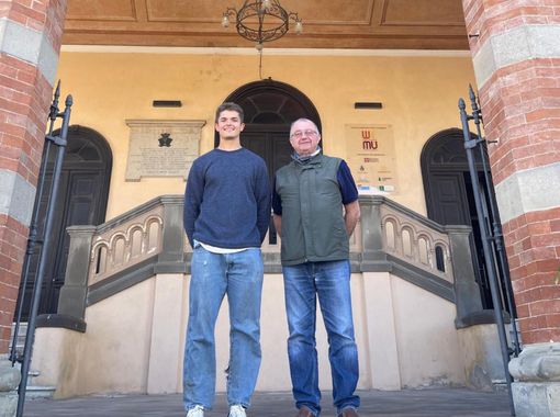 Jay Barolo accanto al sindaco Fulvio Mazzocchi