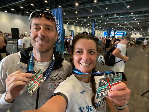 Chiara Grasso e Luca Turchi della Triatletica Mondovì in gara sul circuito T100 Triathlon World tour