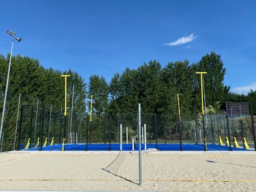 I nuovi campi da gioco in località Tampasso