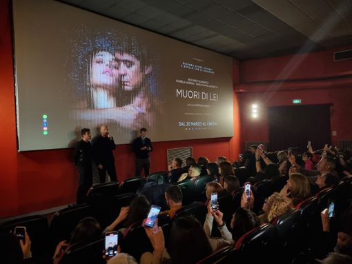 Riccardo Scamarcio e Stefano Sardo al cinema Impero di Bra