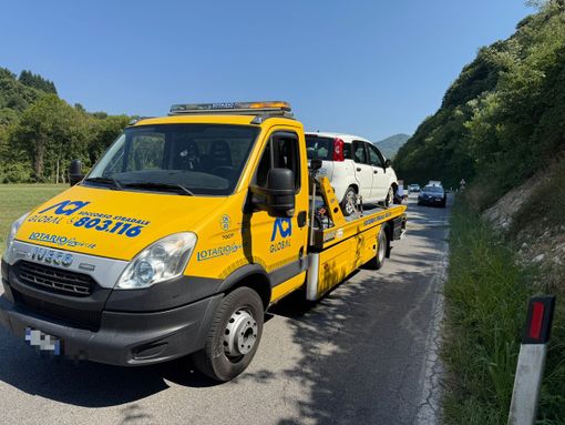 L'auto recuperato dopo l'incidente L'auto recuperato dopo l'incidente