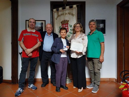 Vera e Cesare Lo Nardo premiati nelle scorse settimane dall'ex sindaca Annalisa Ghella