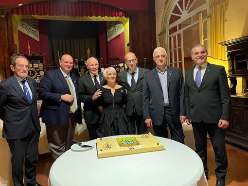 Momenti dell'intermeeting tra i Lions Club Alba Langhe, Cherasco e Racconigi